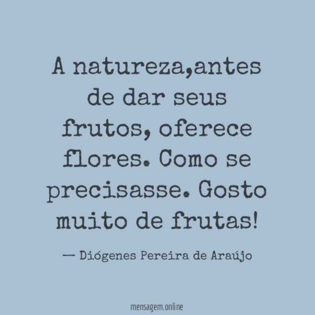 A natureza