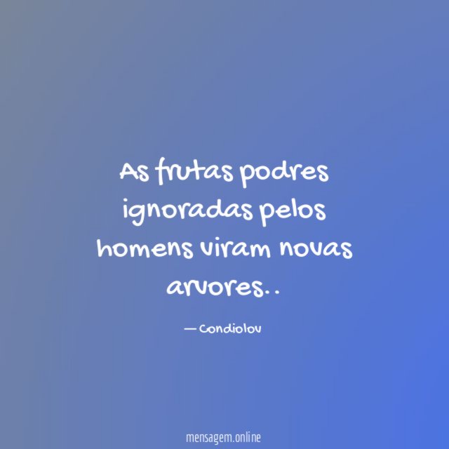 As frutas podres ignoradas pelos homens viram novas arvores