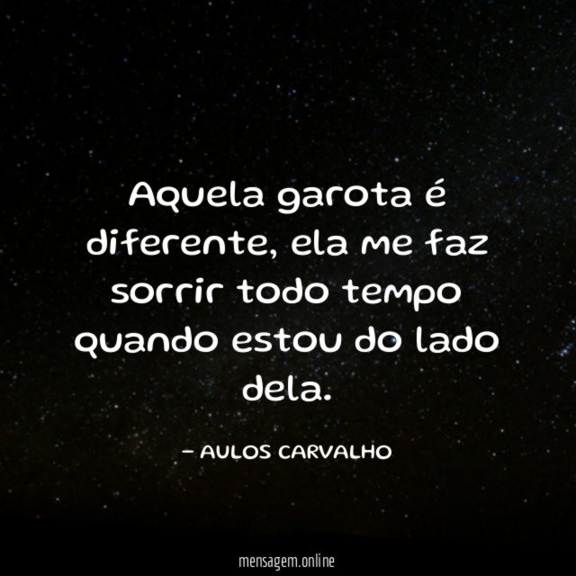 Aquela garota é diferente