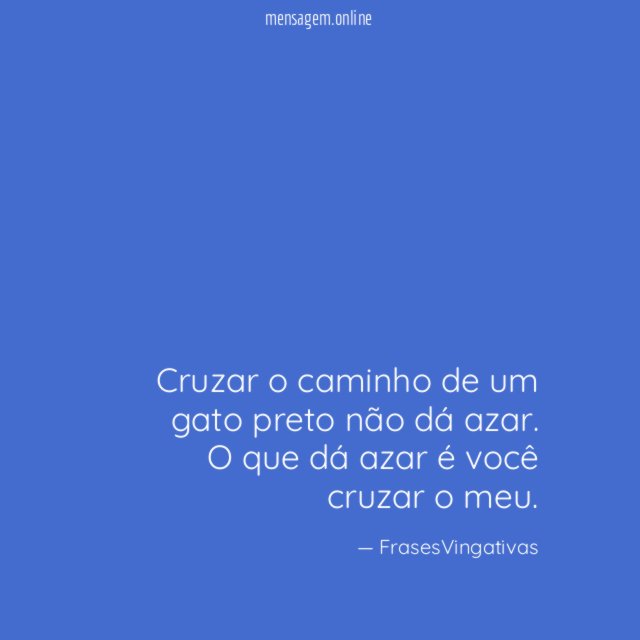 Cruzar o caminho de um gato preto não dá azar
