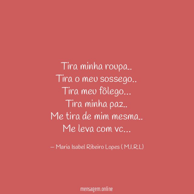 Tira minha roupa
