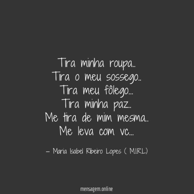 Tira minha roupa