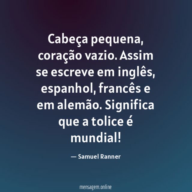 Cabeça pequena