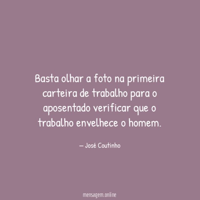 Basta olhar a foto na primeira carteira de