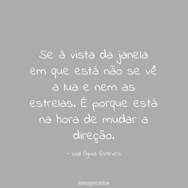 Se à vista da janela em que está