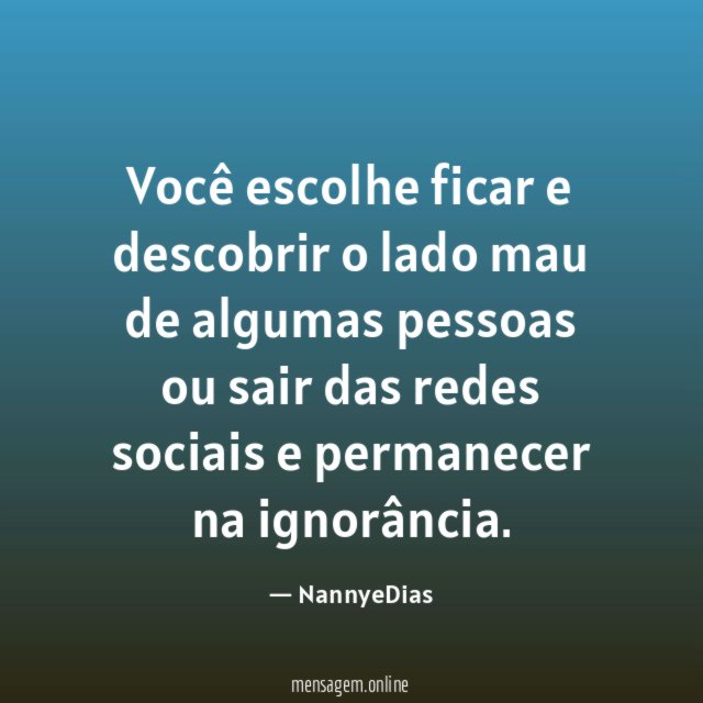 Você escolhe ficar e descobrir o lado mau