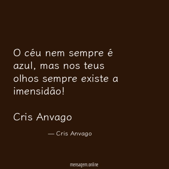 O céu nem sempre é azul