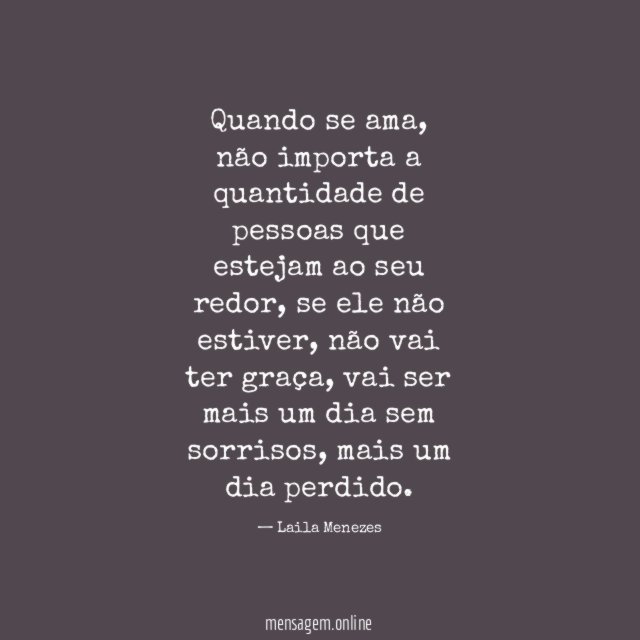 Quando se ama