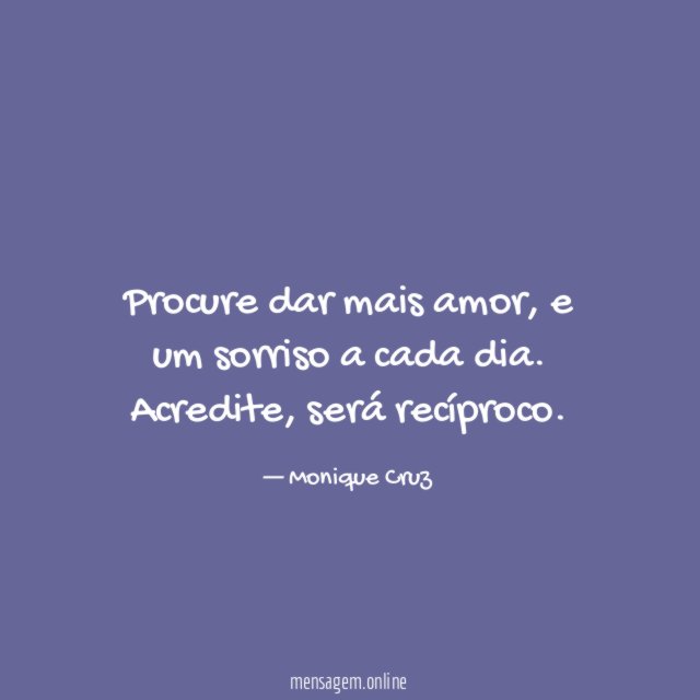 Procure dar mais amor