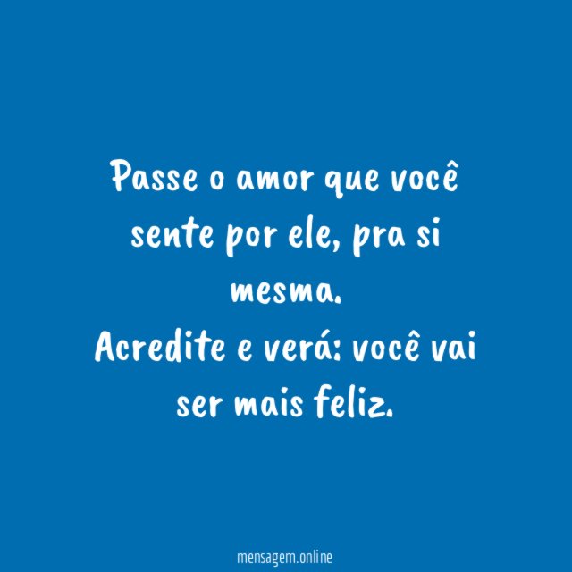 Passe o amor que você sente por ele