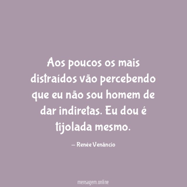 Aos poucos os mais distraídos vão percebendo que