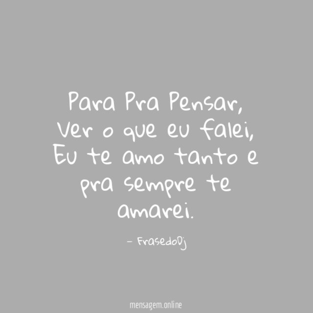 Para Pra Pensar