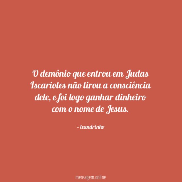 O demônio que entrou em Judas Iscariotes não