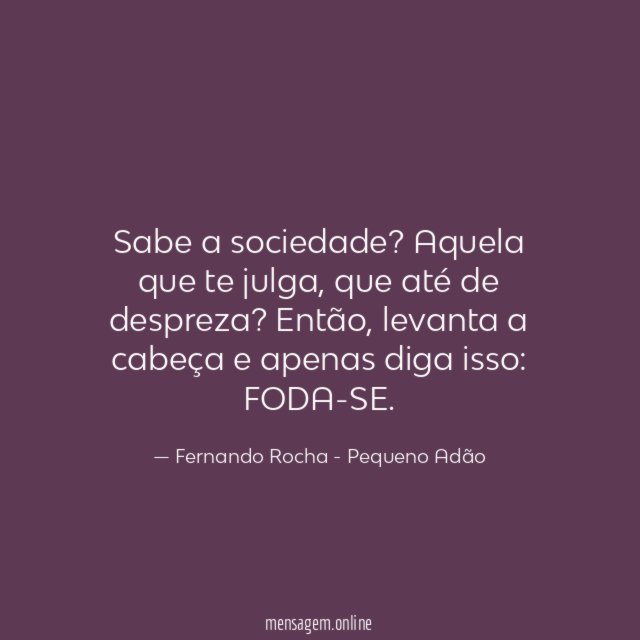 Sabe a sociedade