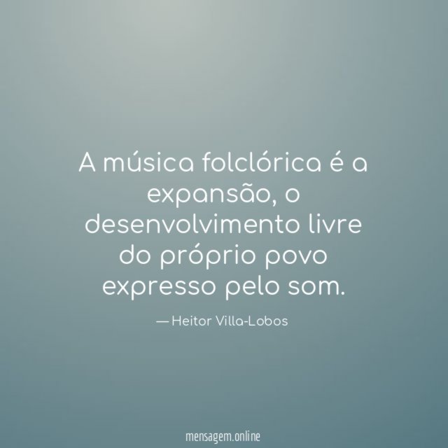 A música folclórica é a expansão
