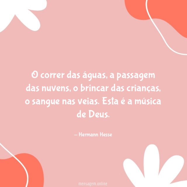 O correr das águas