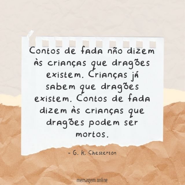 Contos de fada não dizem às crianças que