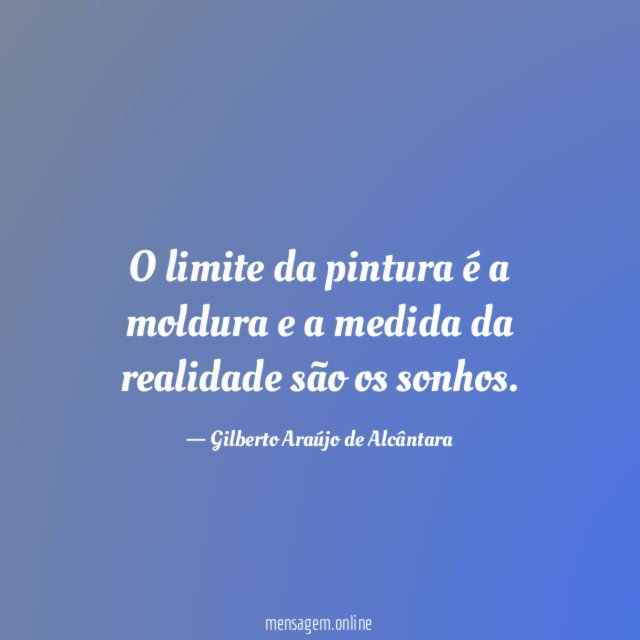 O limite da pintura é a moldura