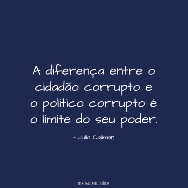 A diferença entre o cidadão corrupto