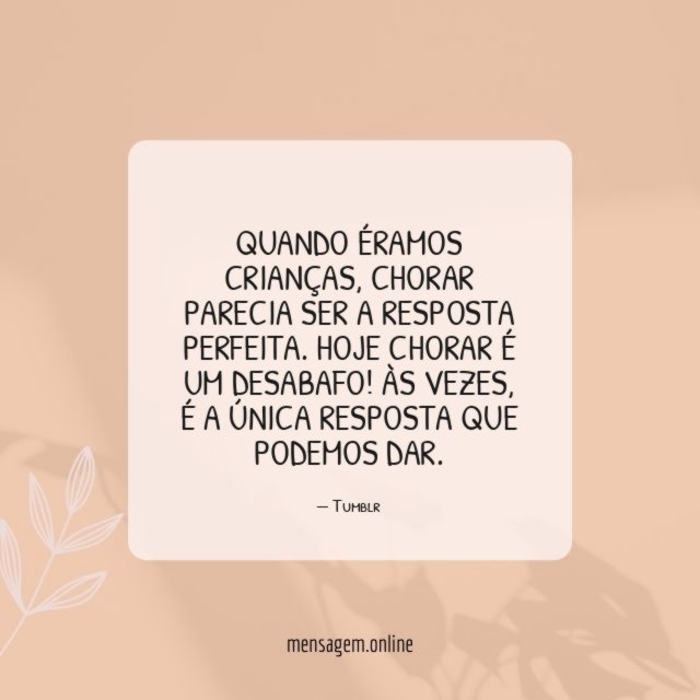 Quando éramos crianças