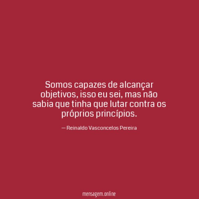 Somos capazes de alcançar objetivos