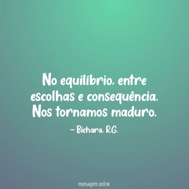 No equilíbrio