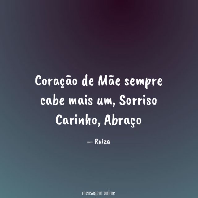 Coração de Mãe sempre cabe mais um