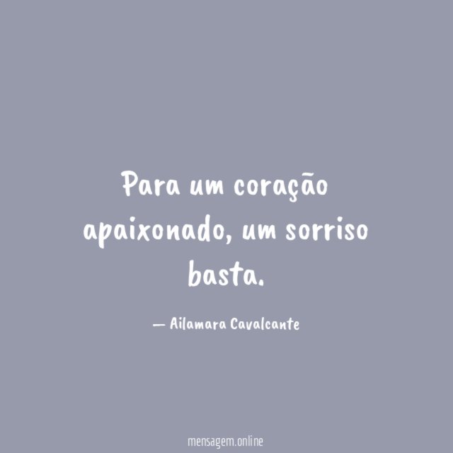 Para um coração apaixonado