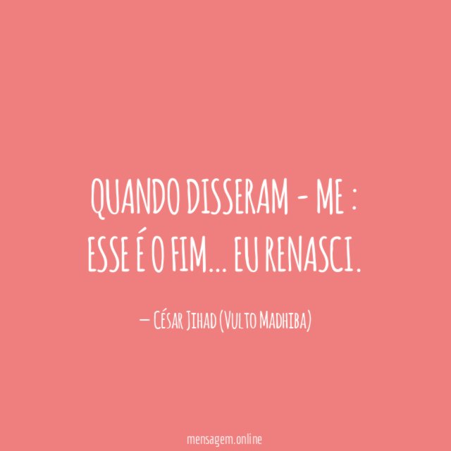 QUANDO DISSERAM - ME