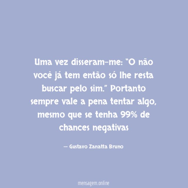 Uma vez disseram-me