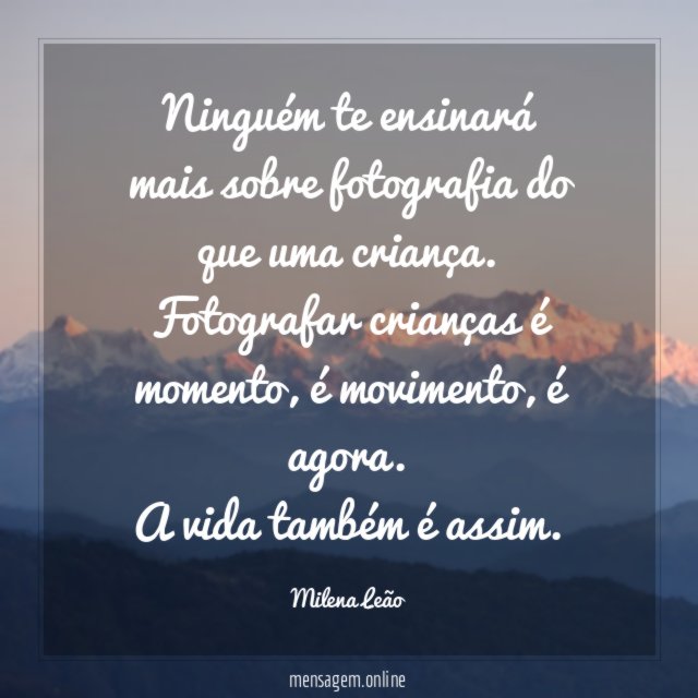 Ninguém te ensinará mais sobre fotografia do que uma criança
