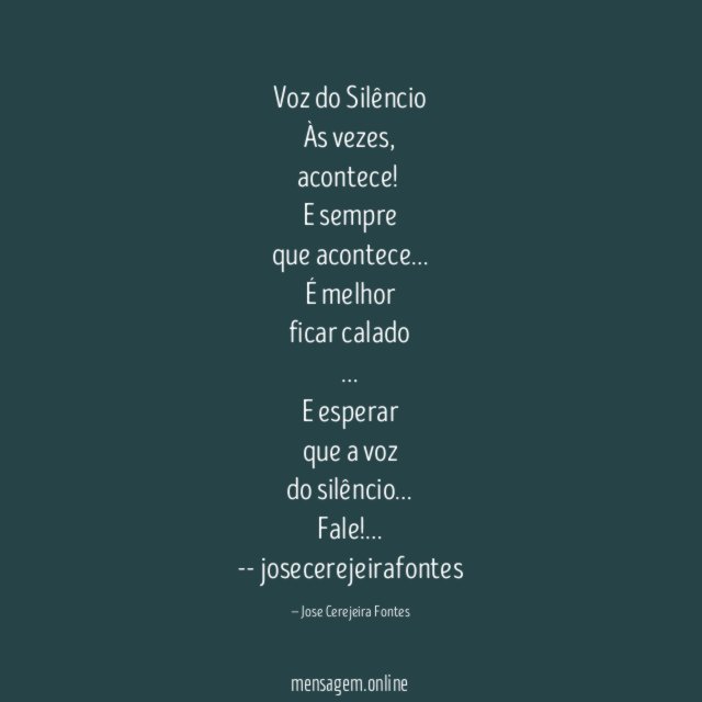 Voz do Silêncio