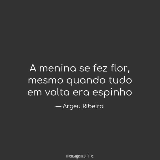 A menina se fez flor