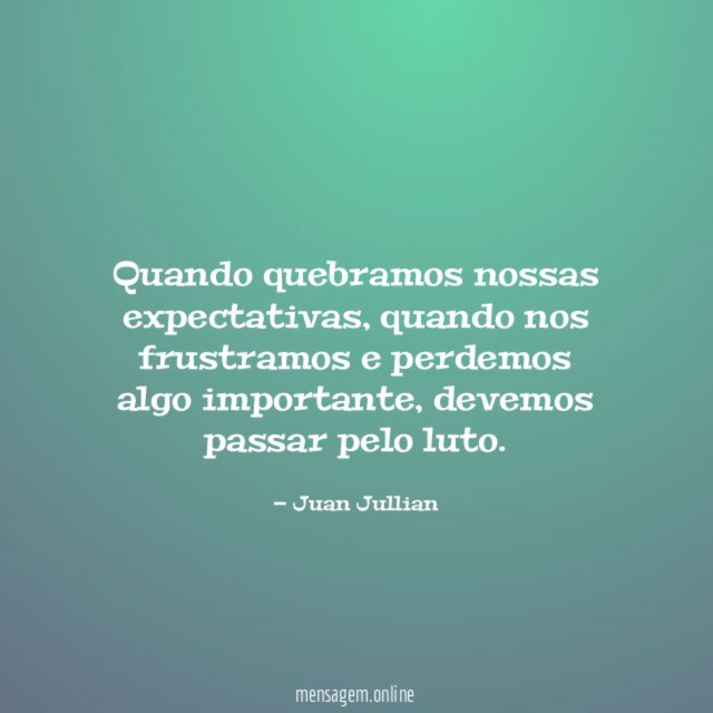 Quando quebramos nossas expectativas