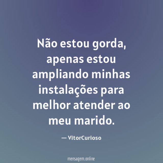 Não estou gorda