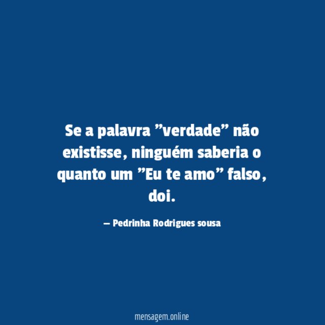 Se a palavra "verdade" não existisse