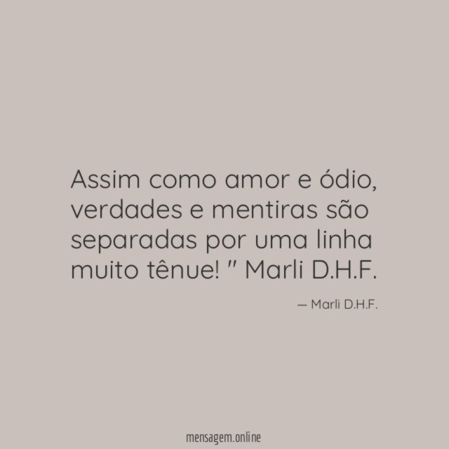 Assim como amor e ódio