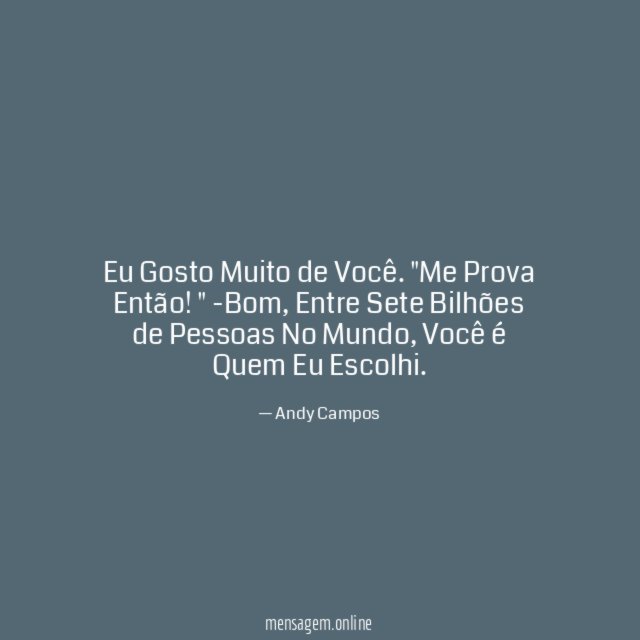 Eu Gosto Muito de Você