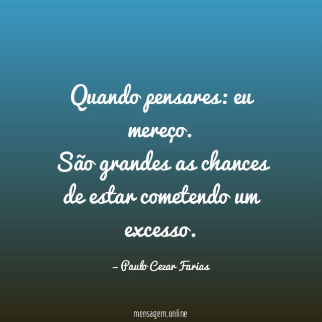 Quando pensares