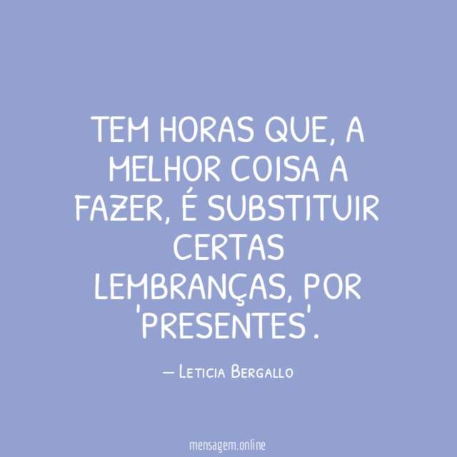 Tem horas que