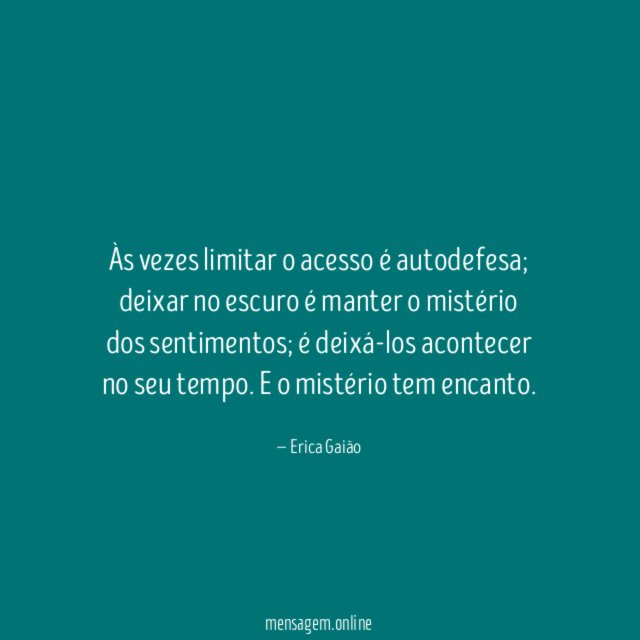 Às vezes limitar o acesso é autodefesa