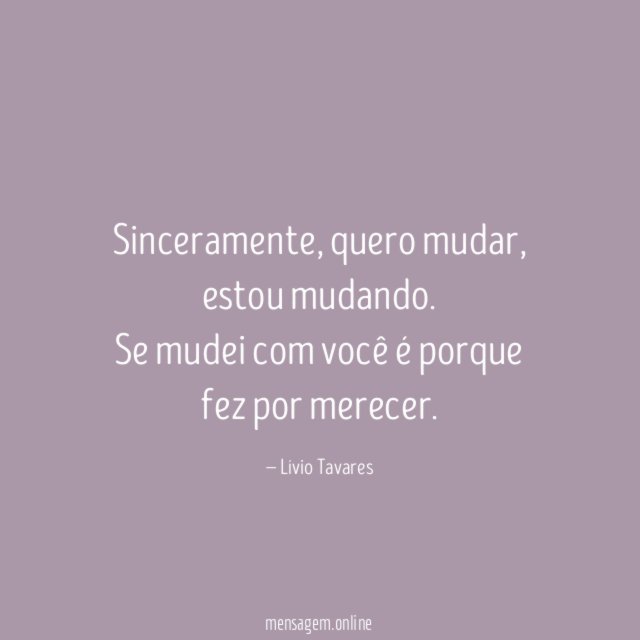 Sinceramente