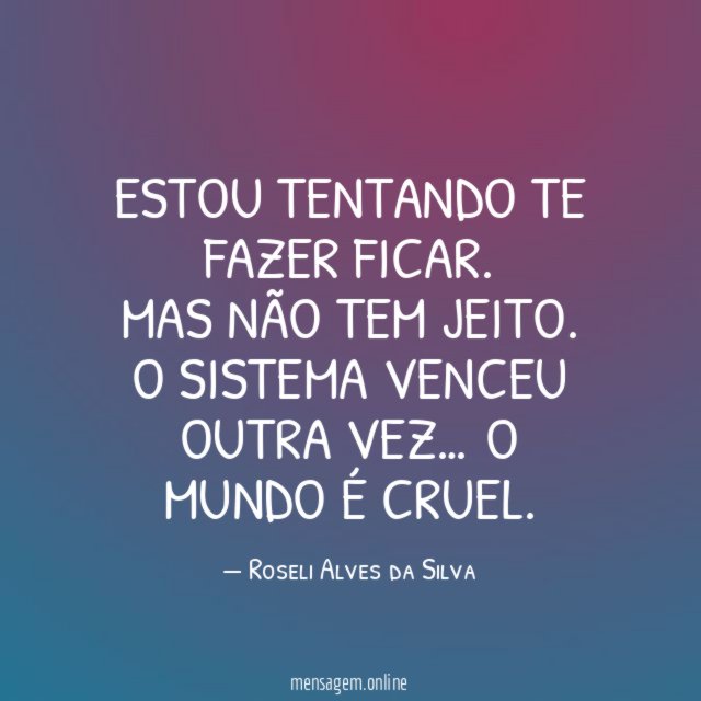 Estou tentando te fazer ficar