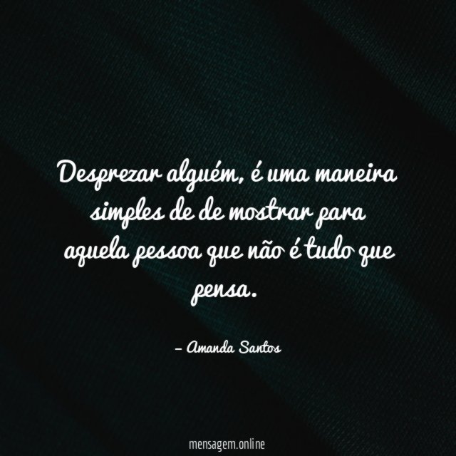 Desprezar alguém