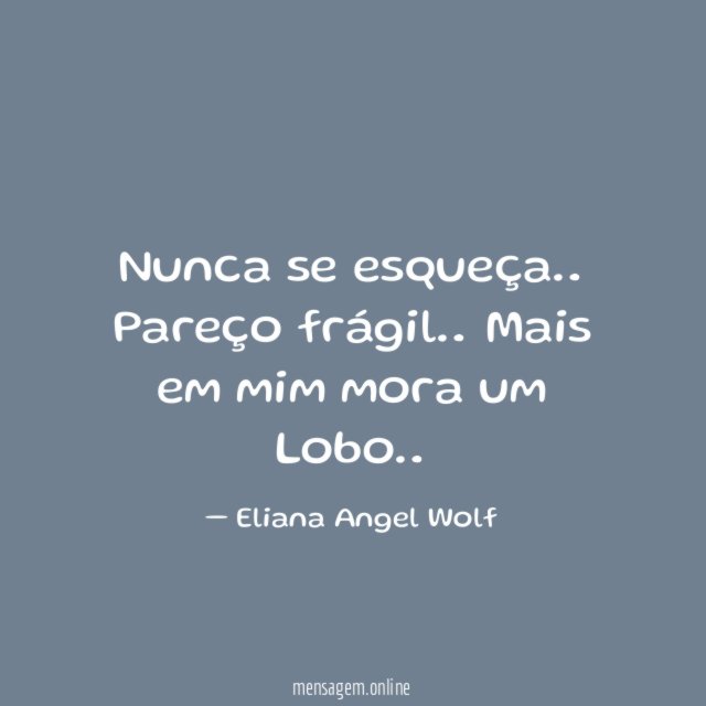 Nunca se esqueça