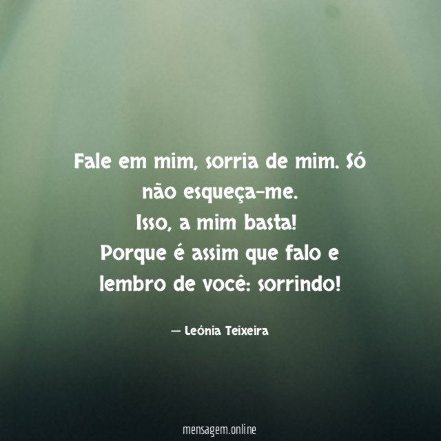 Fale em mim