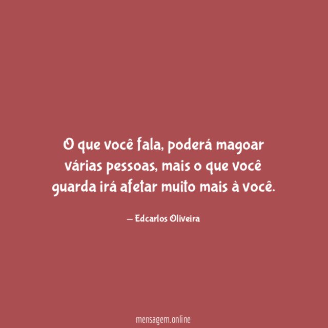 O que você fala