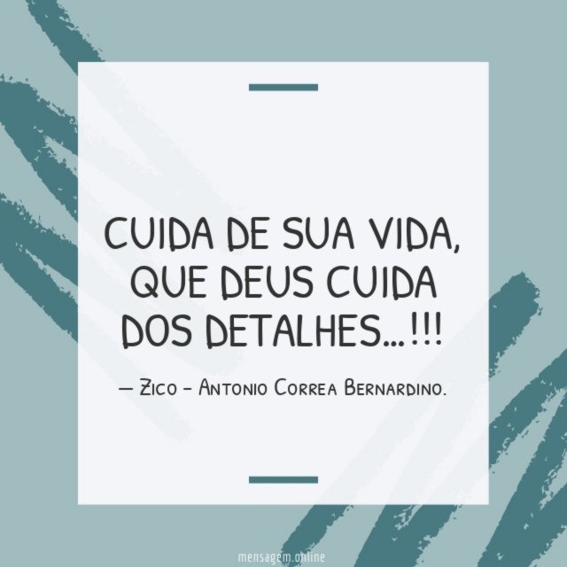 CUIDA DE SUA VIDA