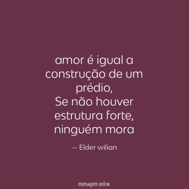 amor é igual a construção de um prédio