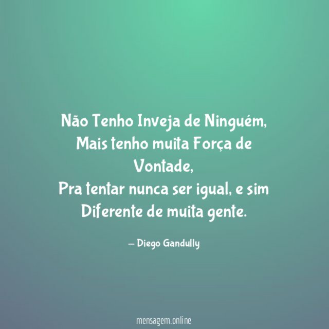 Não Tenho Inveja de Ninguém